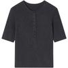 EICHITOO Women's Half-Button Knit T-Shirt