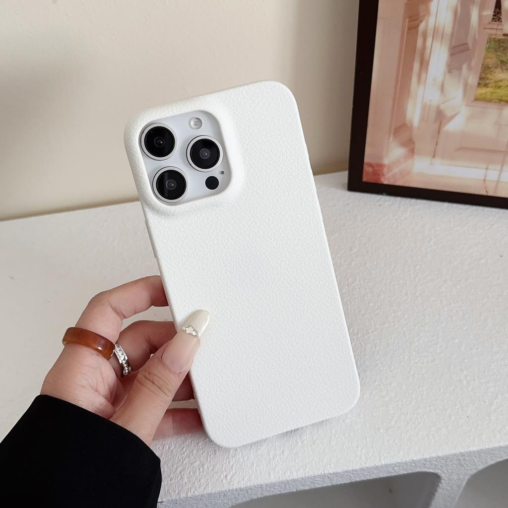 Luxuriöse Business Ledertextur Handyhüllen Für iPhone 11 12 13 14 15 16 Pro Max X XS XR Plus Silikon Stoßfest Braune Hülle