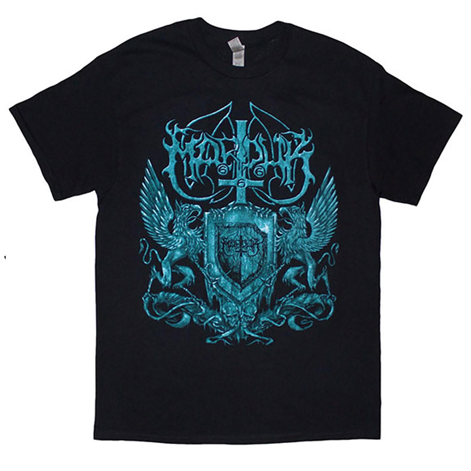 Men s Marduk Black Metal Assault T-shirt Large Black S