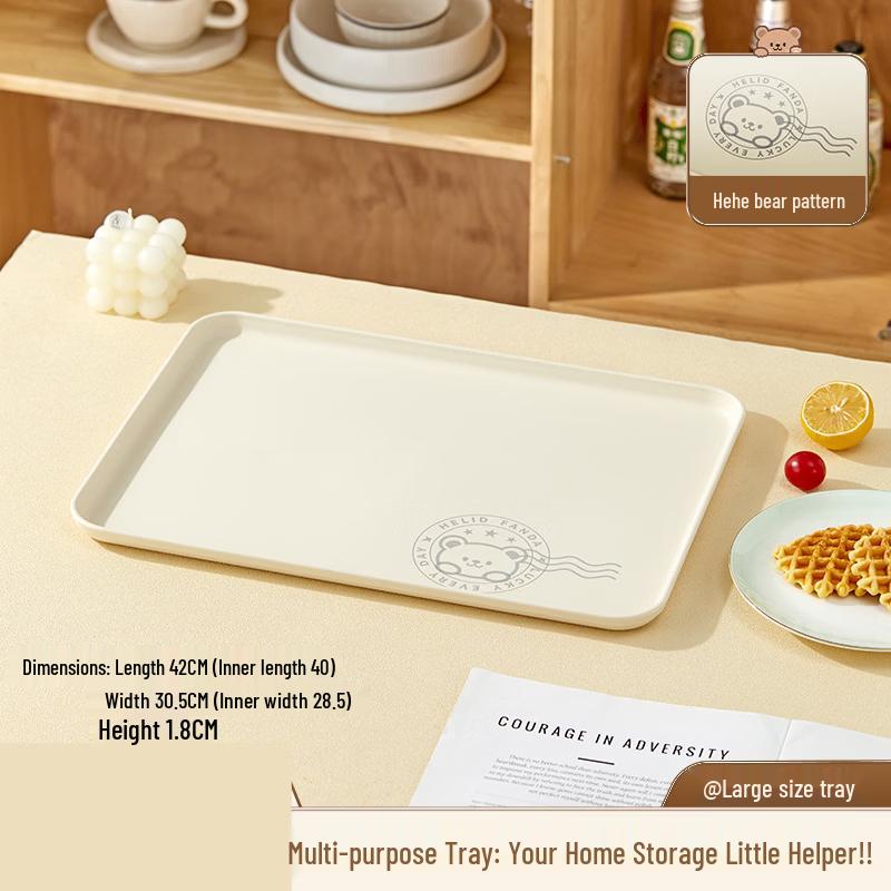 

ZISIZ Commercial Plastic Food Prep Tray
