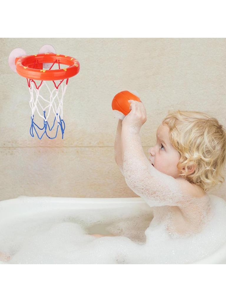 Baby Bath Toy Toddler Boy Water Toys Bathroom Bathtub Shooting Basketball Hoop with 3 Balls Dinosaur Kids Outdoor Play Set Cute