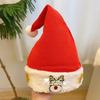 Christmas Red Plush Santa Hat Women Holiday Party Decoration
