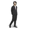 Adidas JZR00 Regular Fit Double Knit Track Men's 3-Stripes Jacket, Black/Black (JV6980)