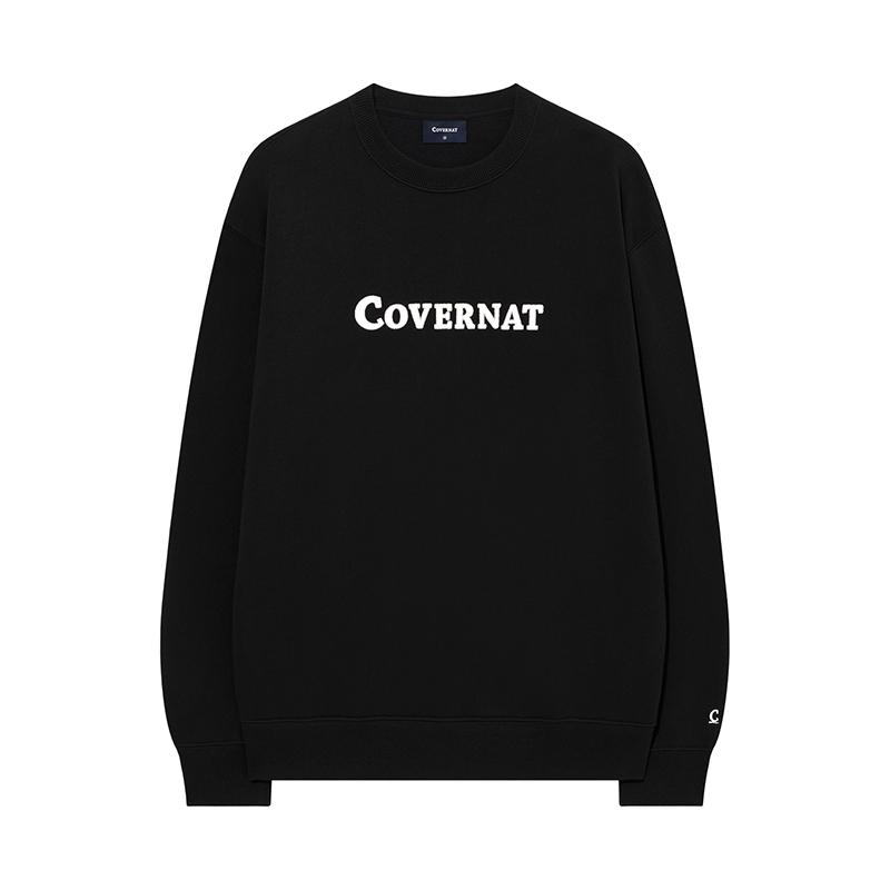 COVERNAT Center Logo Sweatshirt Black