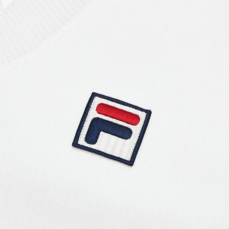 Fila X Hailey Collaboration Simple Versatile Comfortable College Style Tennis Shirt Women Tops White A71W523102F-WT