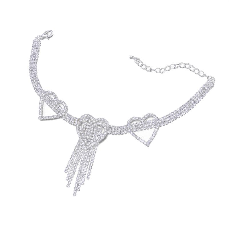 Vintage Anklet Women Rhinestone Tassel Anklet Foot Chain Bracelet Jewelry Gift