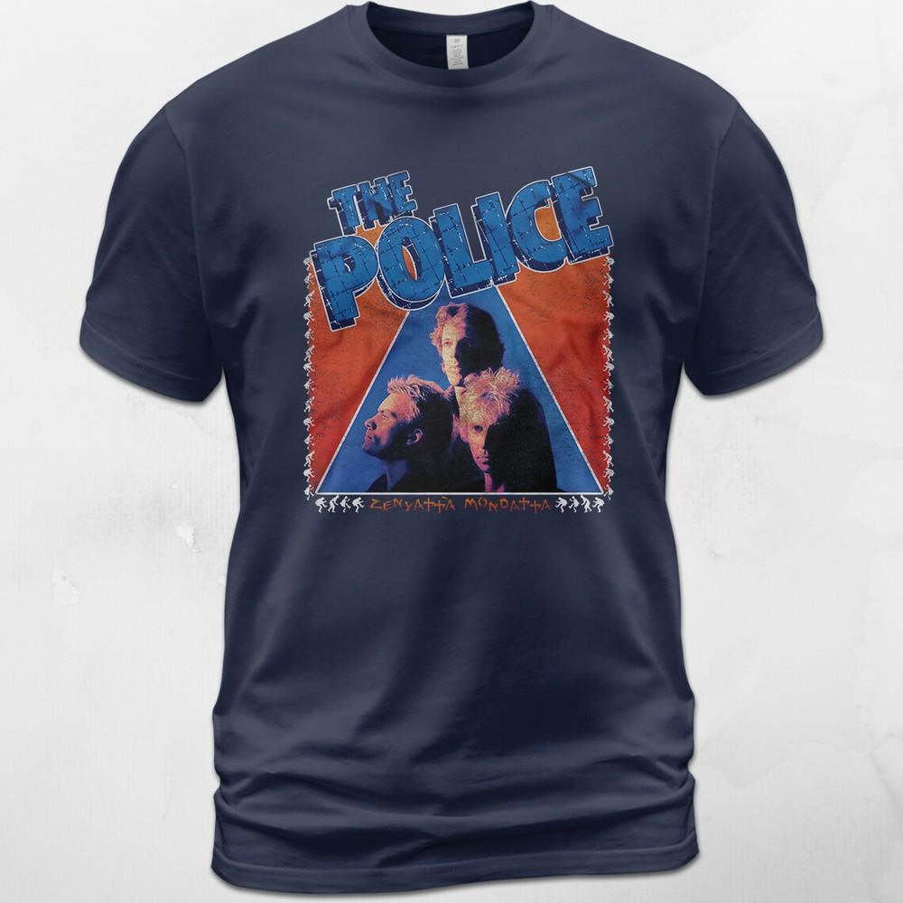 Cotton T-Shirt The Police Zenyatta Mondatta1980 Sting Andy Summers Unisex T-Shirt XXL