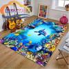 Sea Animal World Koberec Delphinidae Koberec Oceanic Delfíni Obývací pokoj Ložnice Velká plocha Měkká 3D módní dekorace Mat