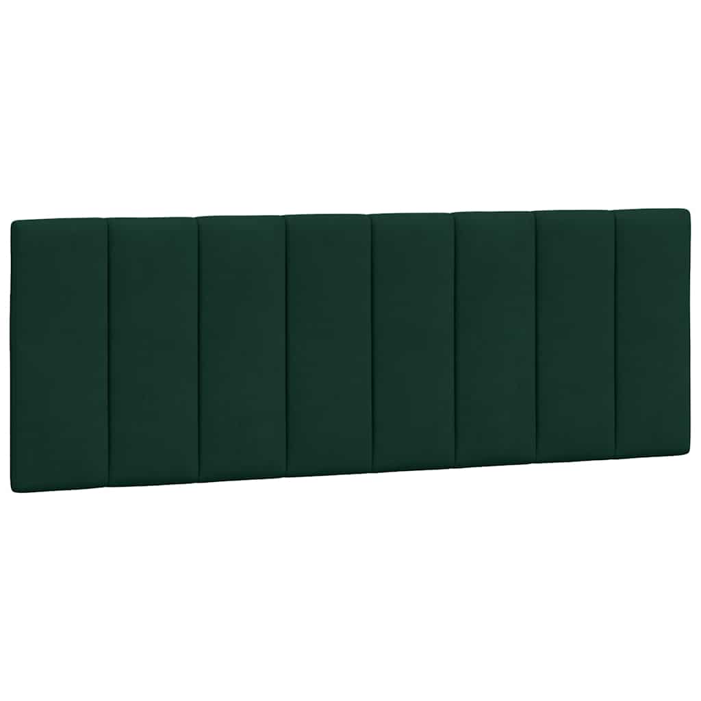 Bed Frame with LED Lights without Mattress Hanko Dark Green 120x200 cm Velvet