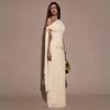 Women One Shoulder Irregular Fitted Long Summer Evening Party Dress