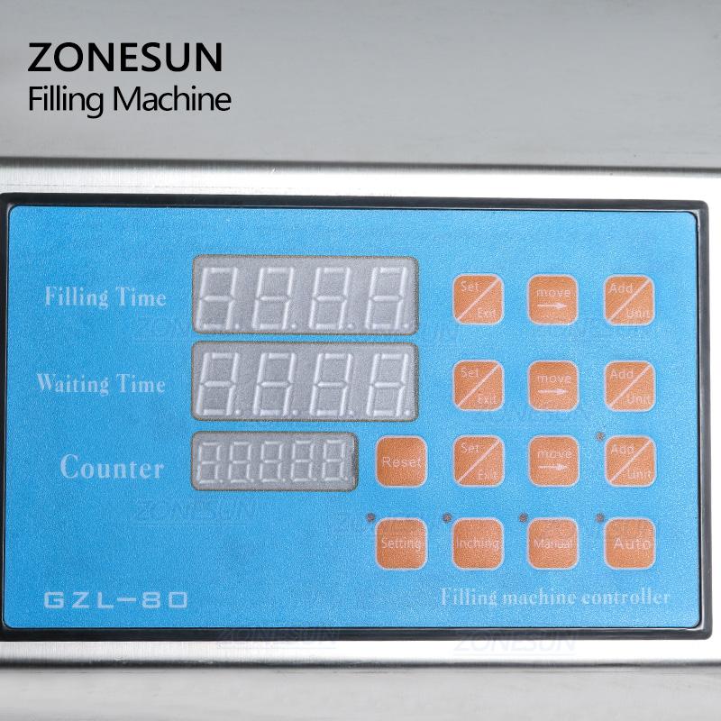 ZONESUN ZS-YTDP6 6 Nozzles Diaphragm Pump Liquid Filling Machine For Perfume Water Juice