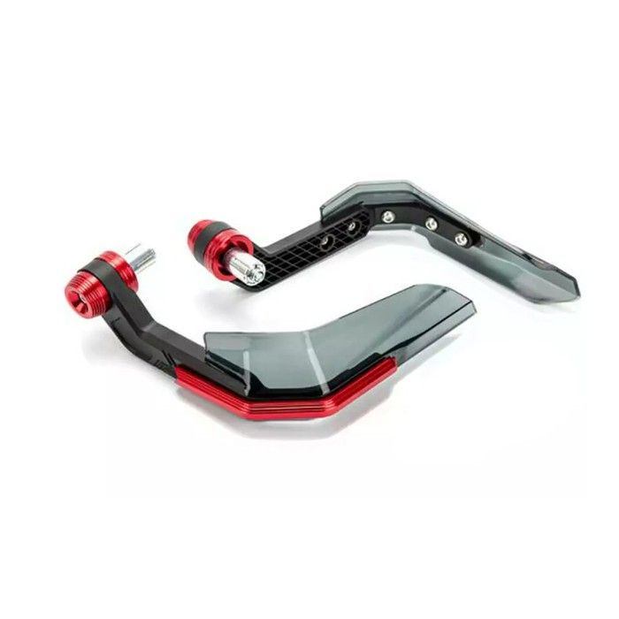 Protège-mains / protège guidon moto RH1 universel rouge