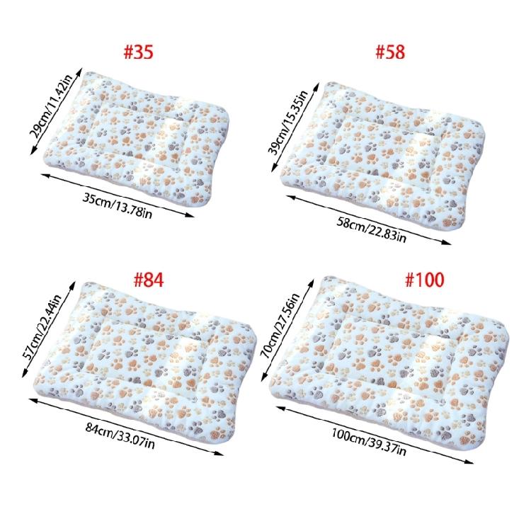 Plush Pet Bed Mat For Cats Dog With Lovely Pattern Design Perfect For Creating A Warm Place for Pet Resting Sleep