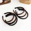 2pc Vintage Wig Twists Braid Hairband with Toothed Anti-skid Hair Bands for Women Girls Korean Retro Headband  Accessories