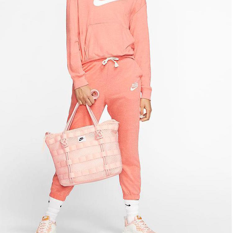 New Nike Air Tote Bag Polyester Tote Bag Shopping Bag Shoulder Bag Handbag Regular Women's Orange Pink CU2607-664