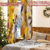 2 Stück, 2D-FLACHDRUCK Vorhänge (Ohne Stange) Herbstfuchs(1) Weihnachtsferien Vorhänge Vielseitige Polyesterstoff Vorhänge Zimmer