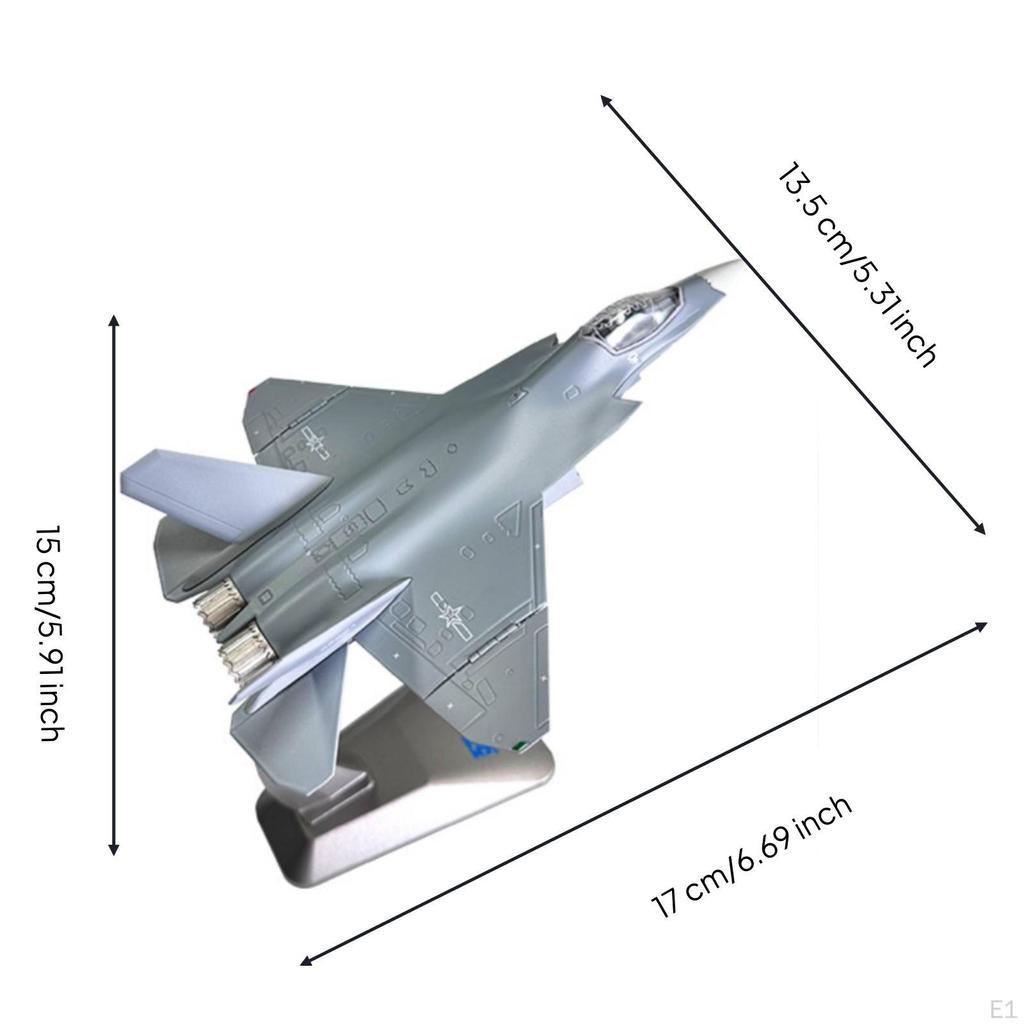 Fighter Jet Model 35 Alloy with Stand Toy for Aviation Fans History
