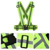 High Visibility Elastic Reflective Vest Belt Fluorescent Green Safety Strap for Night Running Cycling Construction
