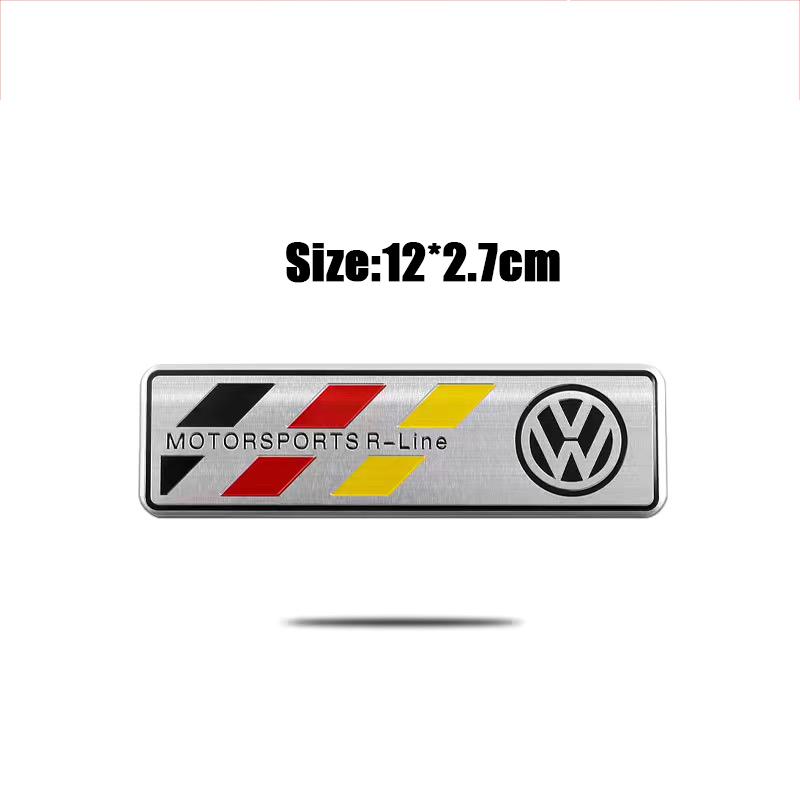 2025 Caldo Lega di Alluminio Adesivi Emblema Badge Auto Accessori Per Volkswagen VW R-line R GTI Polo Golf MK8 Touareg Passat Magot
