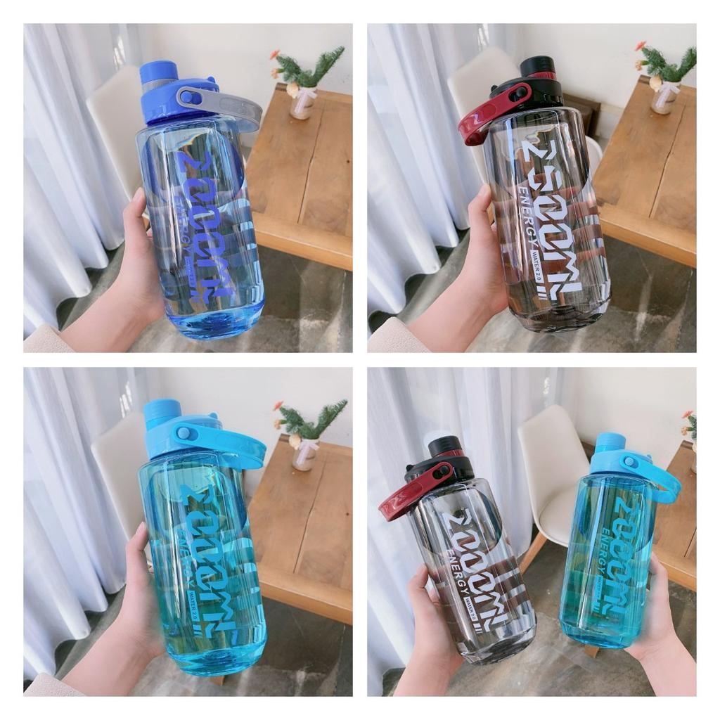 Capacity Plastic Large Cup Water Bottle With Handle Outdoor Indoor Adults Sports