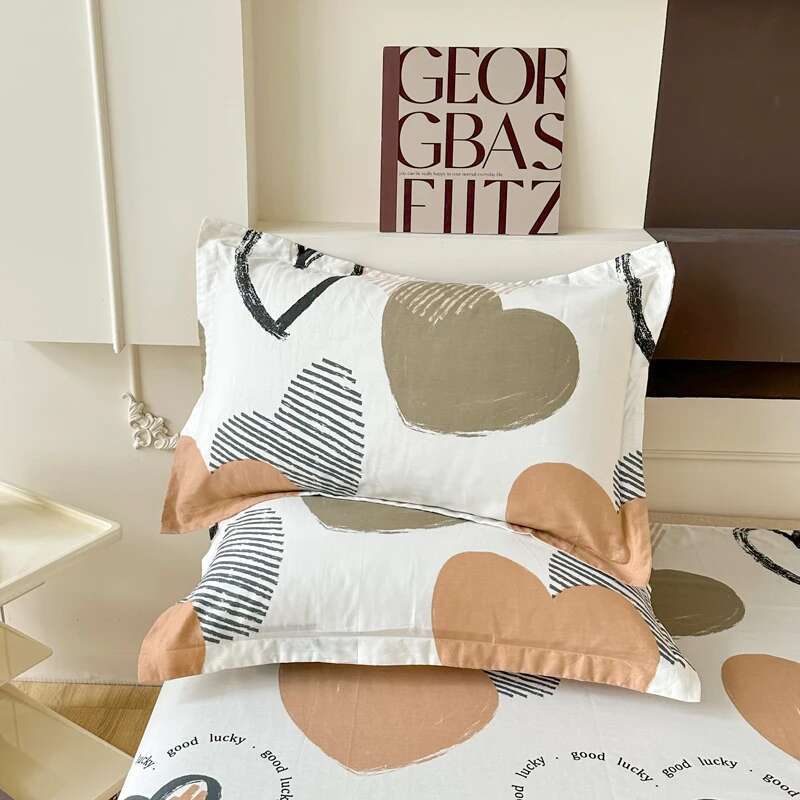 100% Cotton 1PC Floral Pillow Cover, Bedding Pillowcase Bedroom Home Décor Cushion Cover, Custom Sizes Bed Pillow Cover 51x76cm