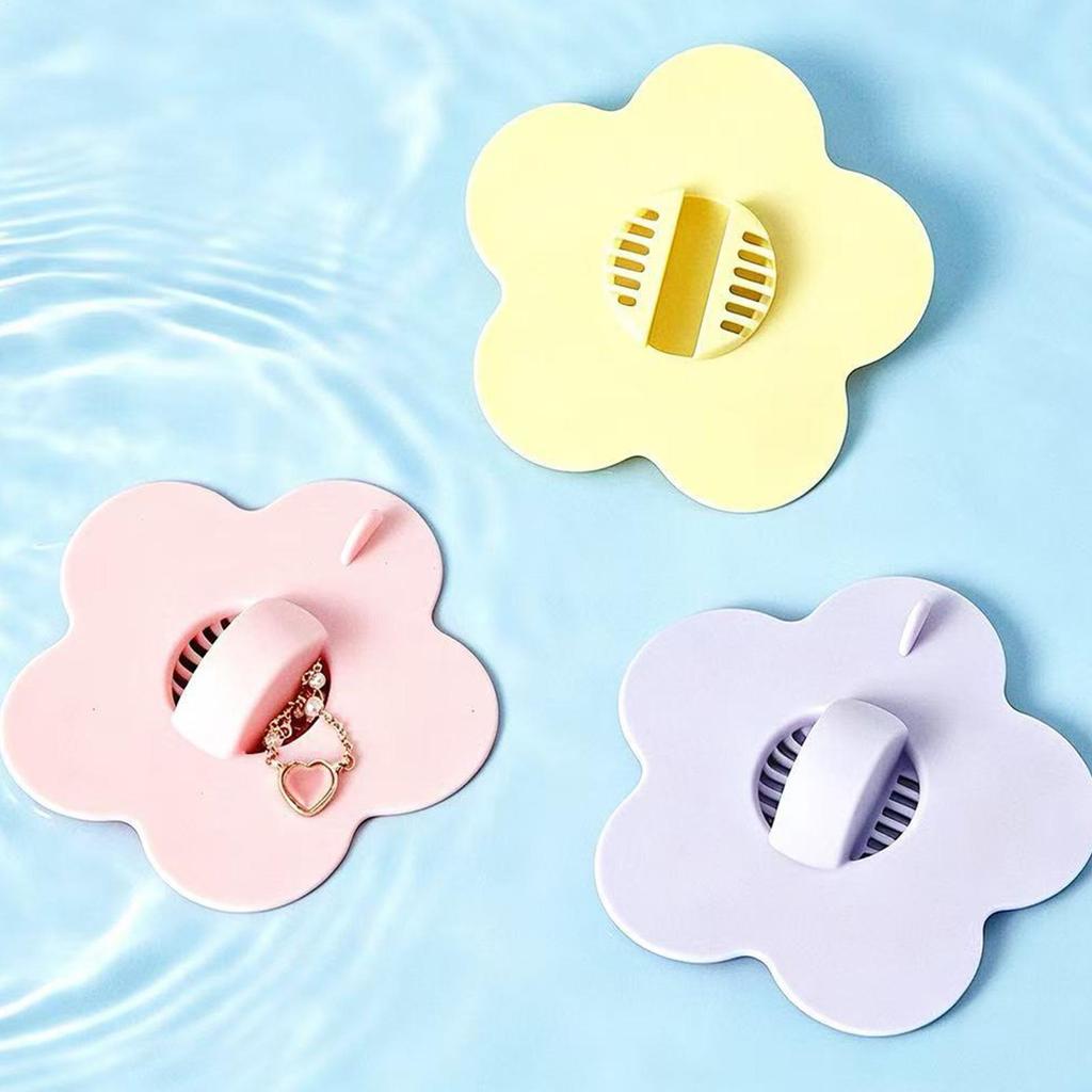 Silicone Bathroom Sink Drain Filter Hair Catcher Shower Drain Covers Practical Tools Suit for Bathroom Bathtub and Kitchen