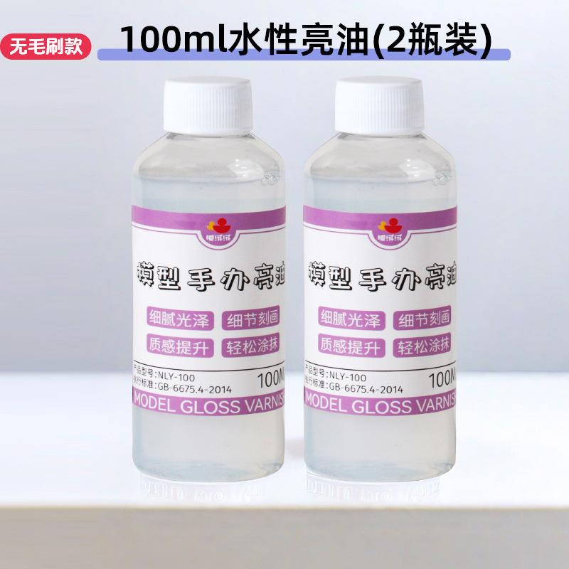 Water-Based Gloss Varnish for Soft Clay, Plaster, Stone Crafts - Dustproof DIY Sealant, Shiny Finish