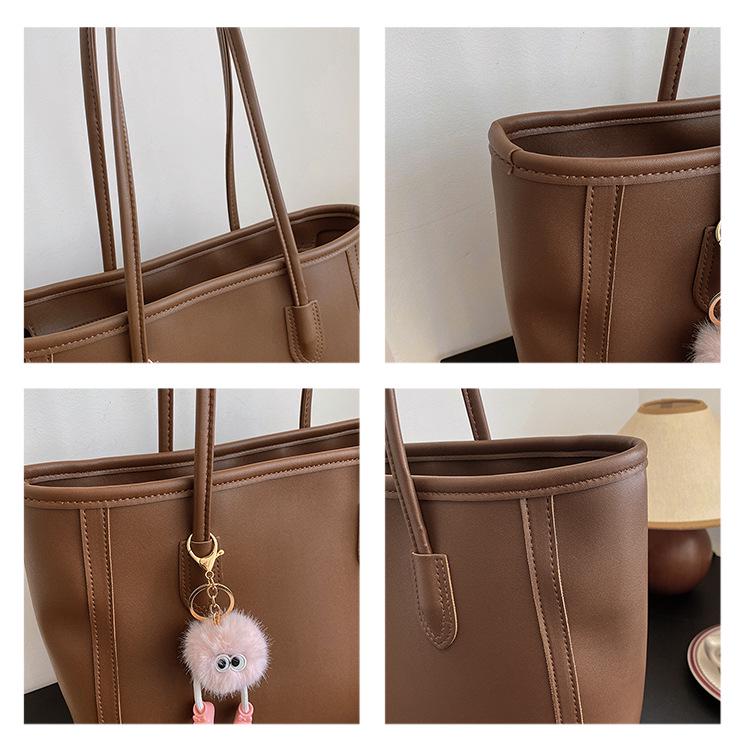 2023 Autumn/Winter Large-Capacity Fashionable Shoulder Bag - Simple, Trendy Korean Commuting Tote for Women