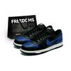 Nike Big NIKE LOW Abrasion Resistant Breathable Low top Skateboard Shoes Unisex Black Blue 355152-016(Team1801-)