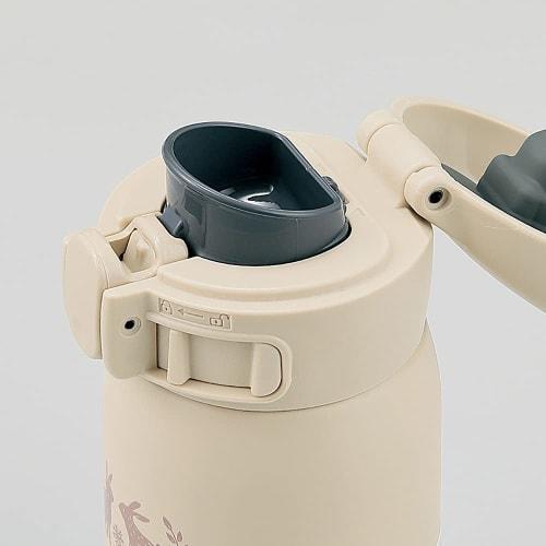 ZOJIRUSHI One-Touch Stainless Steel Mug, Seamless, 0.24L, Beige, SM-WP24-CM