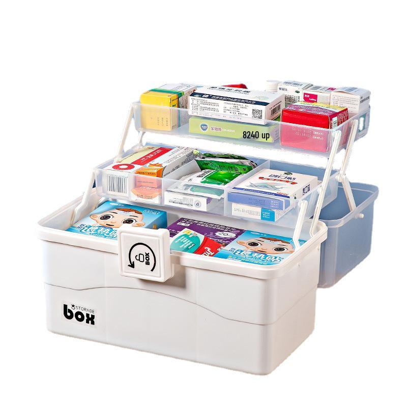 Family Medicine Storage Cabinet - Large Capacity First Aid Kit