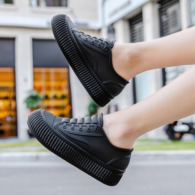 Botas de chuva japonesas femininas moda cano baixo para usar ao ar livre antiderrapante impermeáveis botas de chuva curtas veludo sola grossa trabalho na cozinha sapatos de borracha
