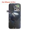 Для iPhone 15 Pro Max 15Plus 15Pro Замена заднего стекла Задняя крышка корпуса с беспроводным шлейфом Металлическая пластина Часть