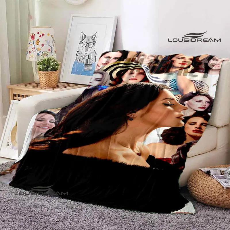 Lana Del Rey Retro Printing blanket Children's Warm Flange Home travel bed linings Birthday Gift