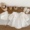 Ka You Dou Baby Girl Short Sleeve Mesh Princess Romper Dress