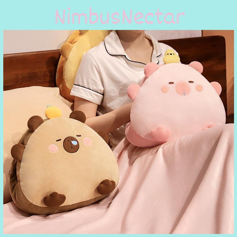 Cartoon Ball Rice 3 In 1 Capybara Pillow Air Conditioning Blanket Nap Toy Plush