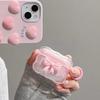 Girl Pink Bow Three-dimensional for AirPods Protective Case AirPodsPro Apple AirPodspro1