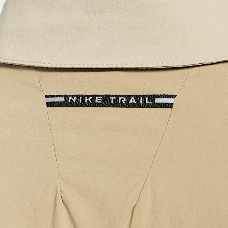 Nike Dri-FIT ADV Trail Fashion Versatile Quick-Dry Running Long Sleeve Jacket Men Jacket Apricot Desert-Khaki Black HJ5080-297