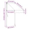 Manual Retractable Awning 100 Cm Anthracite