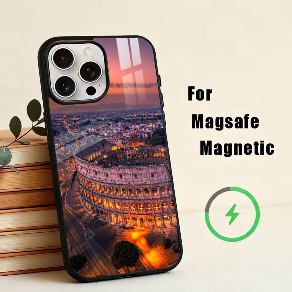 The Colosseum, Rome  Phone Case For iPhone17,16,15,14,13,12,11 Plus,Pro Magnetic For Magsafe Wireless Charging