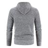 Men  Knitted Sweater Sweater Hooded Hood Zipper Cardigan