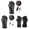 Heated Touch Sensitive Gloves For Cold Weather Activity Quick Warmth Windproof Gloves PU Leather Hand Warmer for Outdoor