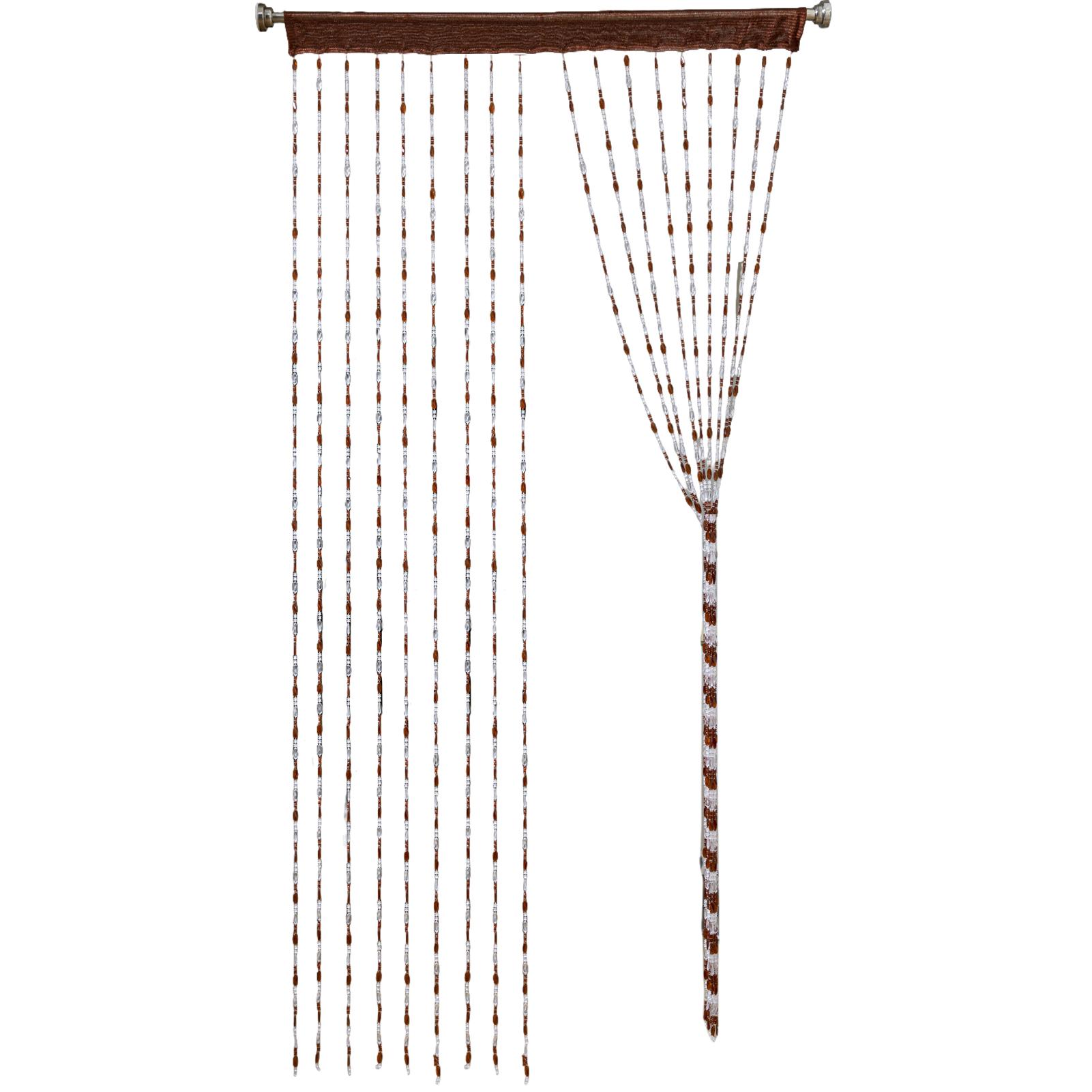 

Новый декор для дома 2025 с бахромой, 18-рядная акриловая бахрома - Домашний декор для дверных проемов, разделители комнат кофейный