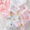 Girls Socks 5 Pairs/Lot Spring Summer Cotton Infant Children Socks Cute Flowers Pattern For Kids Baby