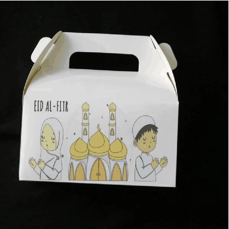 Eid Mubarak Ramadan Kareem criança menino menina chocolate doce caixas de presente muçulmano islâmico Iftar feliz Al-Adha al Fitr decoração de festa