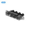 uxcell MQ166 Range Hood Keyboard Switch, 4-Piece Set, AC 250V 4A, 4 Push Button, Piano Style, Black
