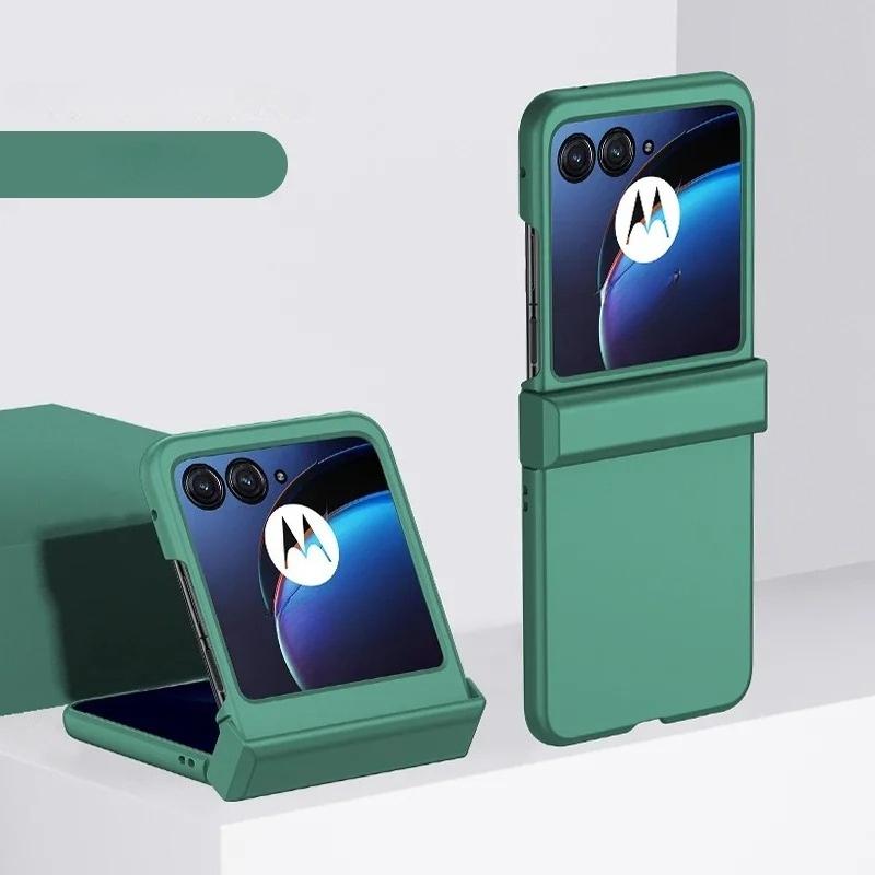 Harte Hülle mit Hautgefühl für Motorola Razr 60 Pro 50 40 Ultra Razr + 2024 2025 Vollschutz Scharnier Bonbonfarbe Mattes Rückcover