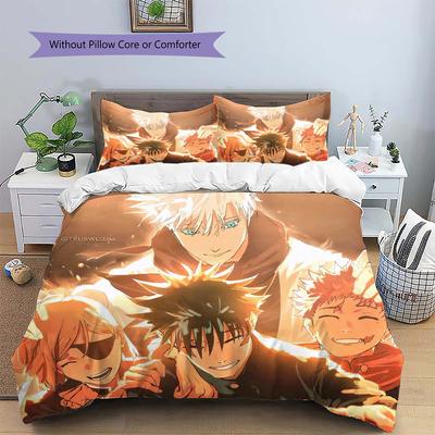 Jujutsu Kaisen Nice Fan Gift Anime Patterned Duvet Cover Set Daily Use Bedding Bedroom Ornament Exquisite Design Decor -xia112