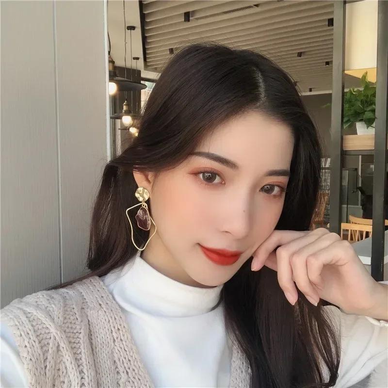 Metal Irregular Drop Women Earrings Geometric Statement Earrings Fashion Jewelry Wedding Accessories Pretty Lady Earring Decor