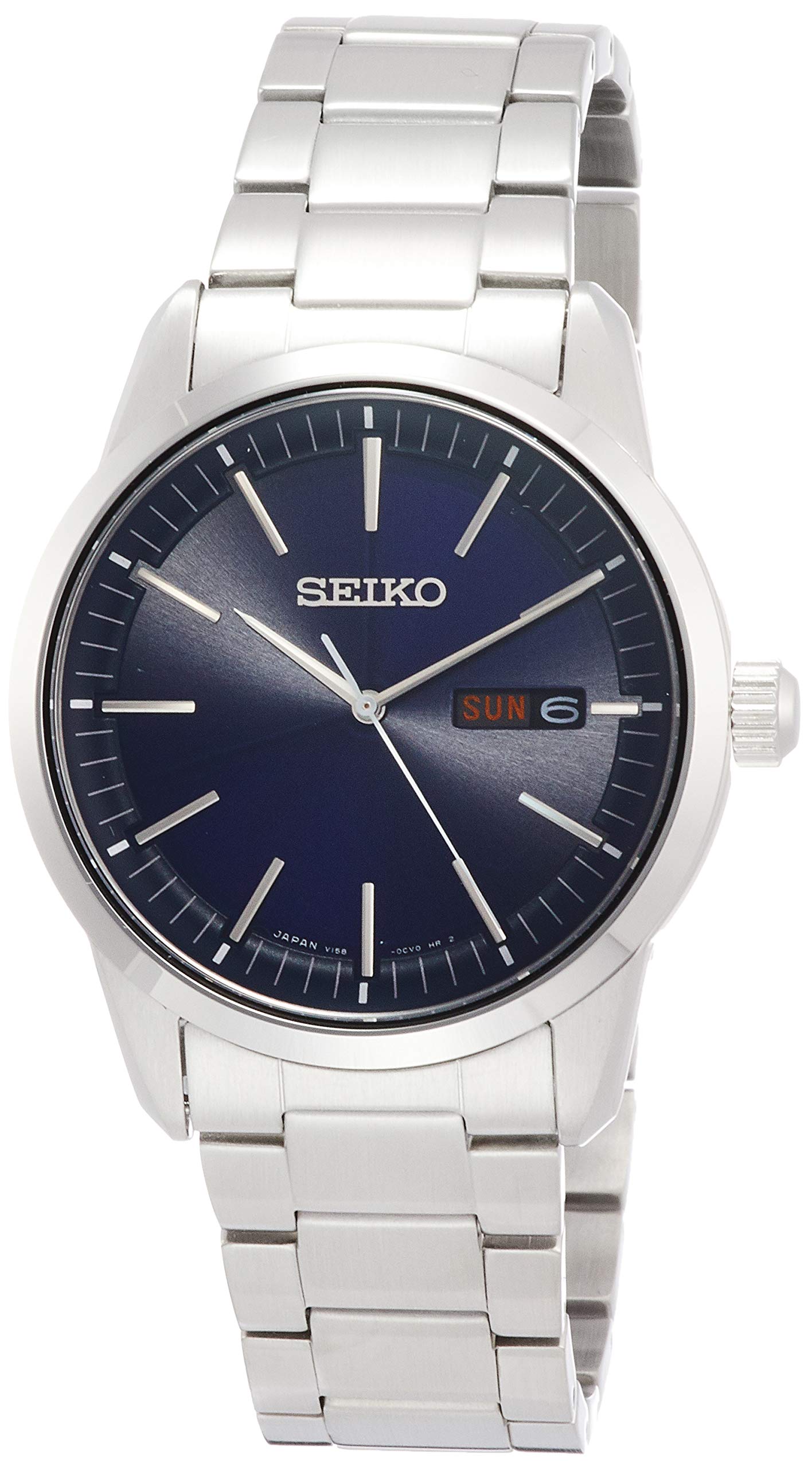 

[Часы Seiko] Часы Seiko Selection Solar Day Date Navy Dial Sapphire Glass SBPX121 Мужские Серебряные